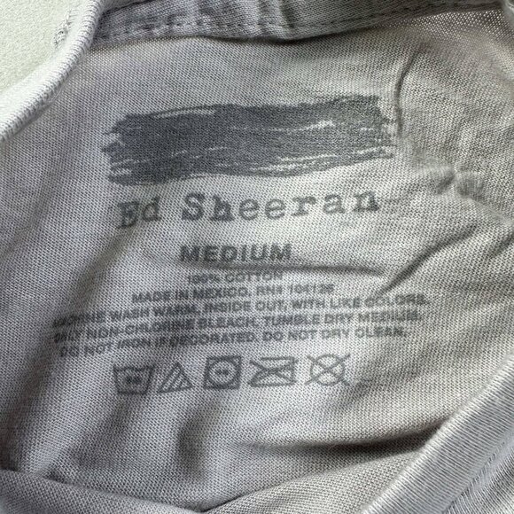 Ed Sheeran Band Tee 2023 Tour Concert Merch T Shirt M Medium Gray - Picture 3 of 3